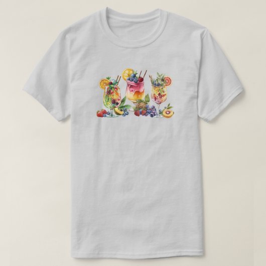 T-shirt boisson tropicale (Design devant)