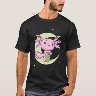 T-shirt Boisson Warabi Mochi Axolotl Espèce Ambystoma Mexi
