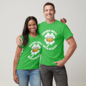 T-shirt Boissons Bien Avec D'Autres Vert (Unisexe)