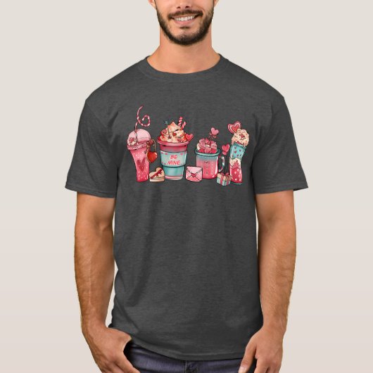 T-shirt Boissons d'amour vintage (Devant)
