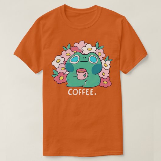 T-shirt Boissons de grenouille Café (Design devant)