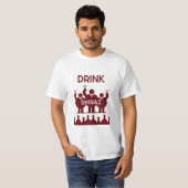 T-shirt Boissons de vins de Shiraz (Devant entier)