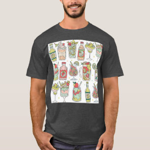 T-shirt Boissons d'été Clipart Images Boire Clip Art Illus
