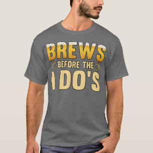 T-shirt Boissons masculines avant le marié du i dos