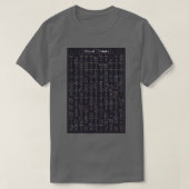 T-shirt Boissons mixtes en tableau noir (Design devant)