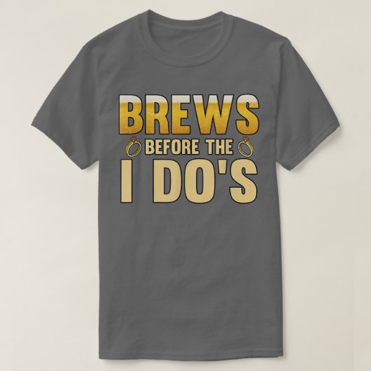 T-shirt Boissons pour hommes avant le mariage (Design devant)
