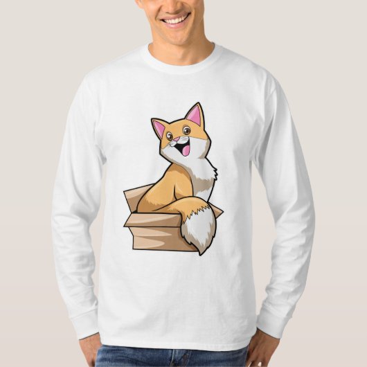 T-shirt Boîte à chat (Devant)