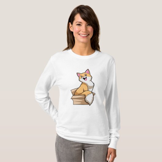 T-shirt Boîte à chat (Devant entier)