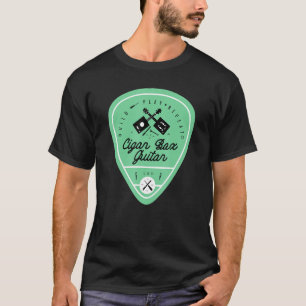 T-shirt Boîte à cigares Guitare Rétro Guitariste Baid Musi