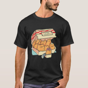 T-shirt Boîte à gâteau de chat drôle de Kitten Nuggets