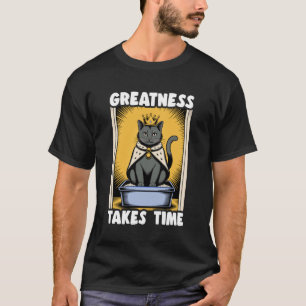T-shirt Boîte à litière pour chat drôle Black Ca
