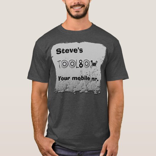 T-Shirt boîte à outils de Steve (Devant)