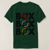 T-shirt Boîte Box Box F1 Tire Compactée Conception (Design devant)