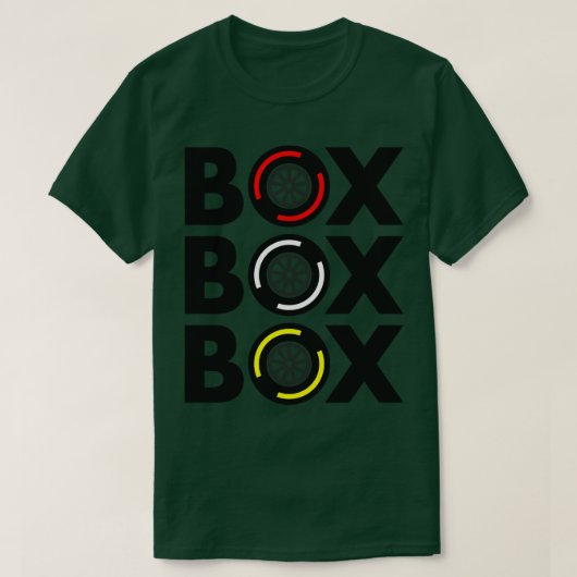 T-shirt Boîte Box Box F1 Tire Compactée Conception (Design devant)