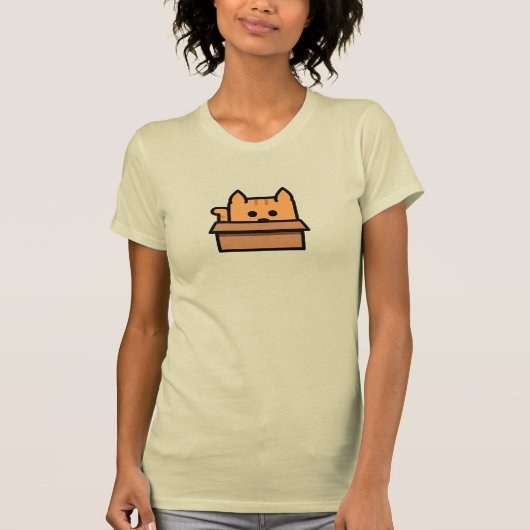 T-shirt Boîte Chat (Femme) (Devant)