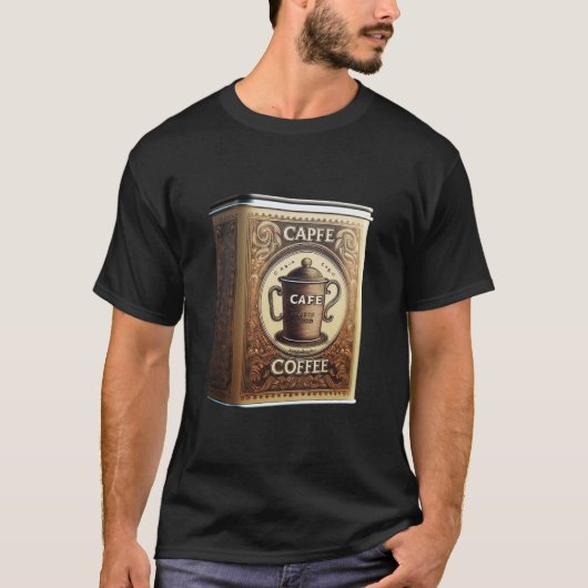 T-shirt Boîte de café à l'ancienne Capfe Coffee Co. (Devant)