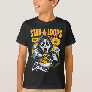 T-shirt Boîte de céréales d'horreur Stab-a-loops Halloween