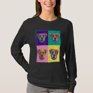 T-shirt Boîte de chien Boxer Animal de compagnie Peinture