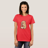 T-shirt Boîte de jus de capybara (Devant entier)