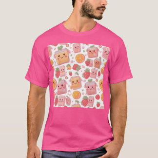 T-shirt Boite de jus de Kawaii Motif mûre fraises Orang