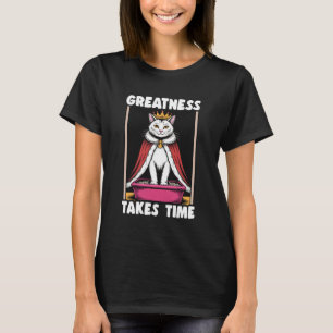 T-shirt Boîte de litière pour chat drôle Grandeur prend du