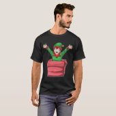T-shirt Boîte de Noël Elves (Devant entier)