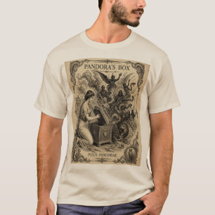 T-shirt Boîte de Pandore Art Vintage Mythologie Grecque