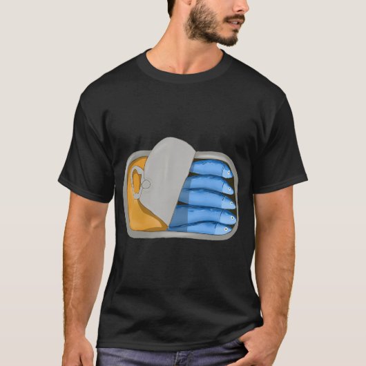 T-shirt boîte de sardines branchée (Devant)