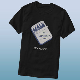 T-shirt Boîte de sardines personnalisée amusante