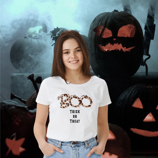 T-shirt Boite moderne & Trick ou traiter Halloween