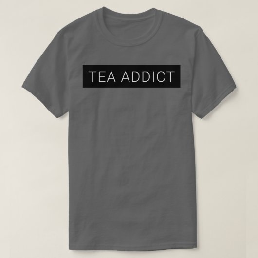 T-shirt Boîte noire pour addict au thé (Design devant)