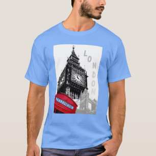 T-shirt Boîte téléphonique rouge personnalisée Londres Big