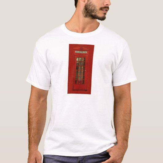 T-shirt Boîte téléphonique rouge vintage (Devant)