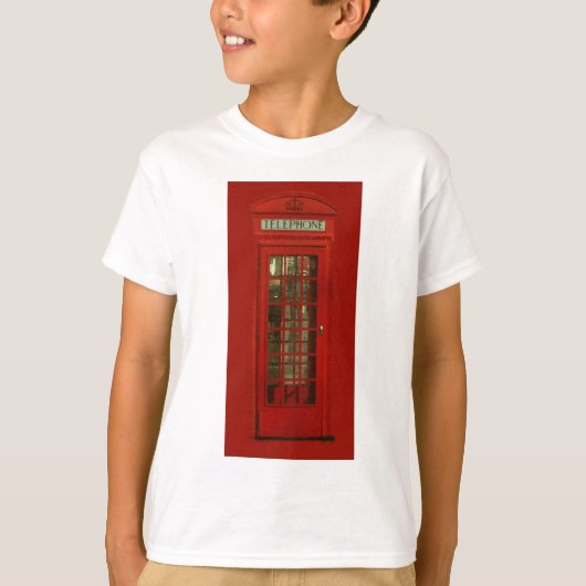 T-shirt Boîte téléphonique rouge vintage (Devant)