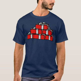 T-shirt Boîtes cadeaux de Noël
