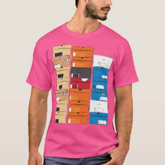 T-shirt Boîtes de chaussures triples fermées Logo 1D