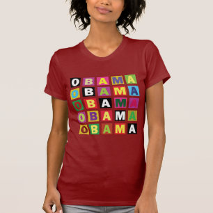 T-shirt Boîtes de couleurs d'arc-en-ciel d'Obama