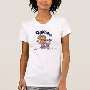 T-shirt Boîtes de lions et d'agneaux - Faire le cancer noi