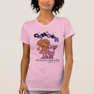 T-shirt Boîtes de lions et d'agneaux - Faire le cancer noi