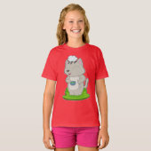 T-shirt Bol à cuire Chef Chat (Devant entier)