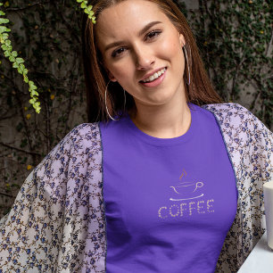 T-shirt Bol de café et grains de café