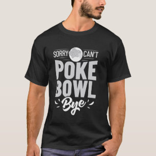 T-shirt Bol de poke de nourriture hawaïenne Recette de poi