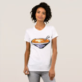 T-shirt Bol soupe de tomate avec cuillère (Devant entier)