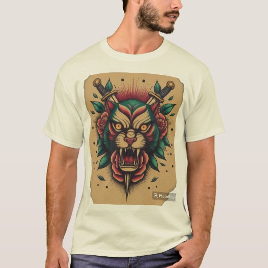 T-shirt Bold & Black : Sailor Jerry Flash. (Devant)