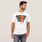 T-shirt Bold Brew Vibes – Black & Orange Minimalist Coffee (Devant entier)