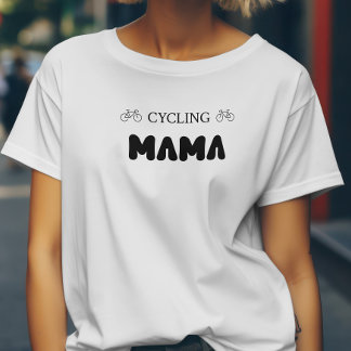 T-shirt Bold Cycling Mama pour maman Mère amant cycliste