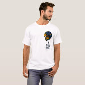 T-shirt Bold Falcon Head with "I SEE YOU" Statement - Mini (Devant entier)