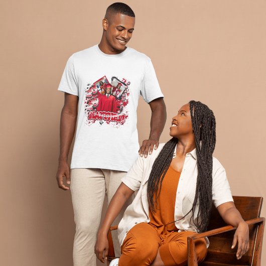 T-shirt Bold grad modern trendy graduation personalized