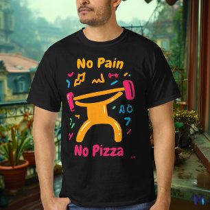 T-Shirt Bold Gym Pop Art Pizza