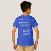 T-shirt BOLD J'Ai T21 Sensibilisation des enfants au syndr (Dos entier)
